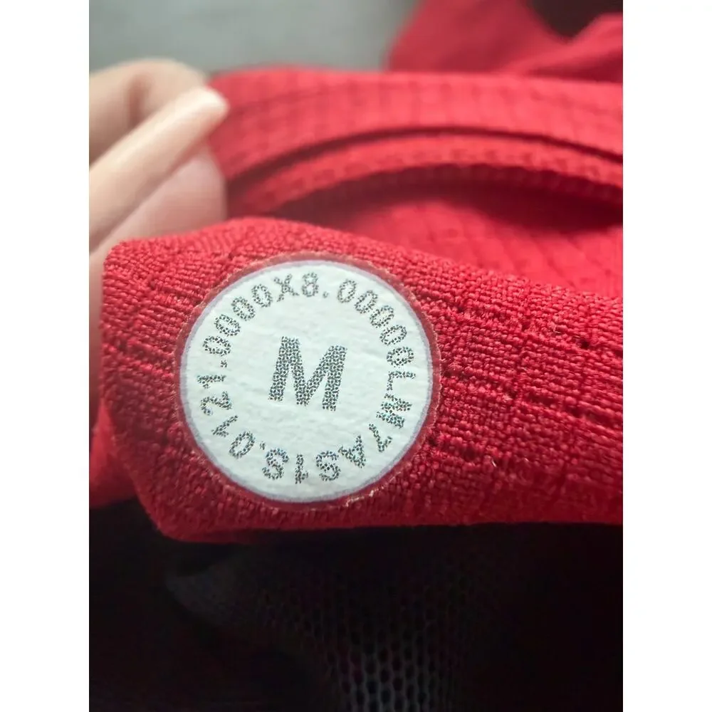 Lululemon Men Red Channel Cross Swim Shorts Mesh Sz M LM7AS1S Lined Beach Trunks
